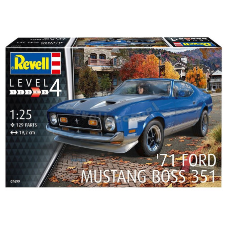 REVELL 1/25 "71 FORD MUSTANG BOSS 351    (07699)