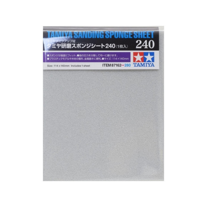 TAMIYA SANDING SPONGE SHEET  240 (87162)