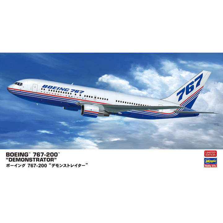 HASEGAWA 1/200 BOEING 767-200            "DEMONSTRATOR" (10853)