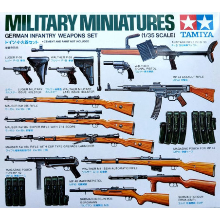 TAMIYA 1/35 GERMAN INFANTRY WEAPONS SET (35111)
