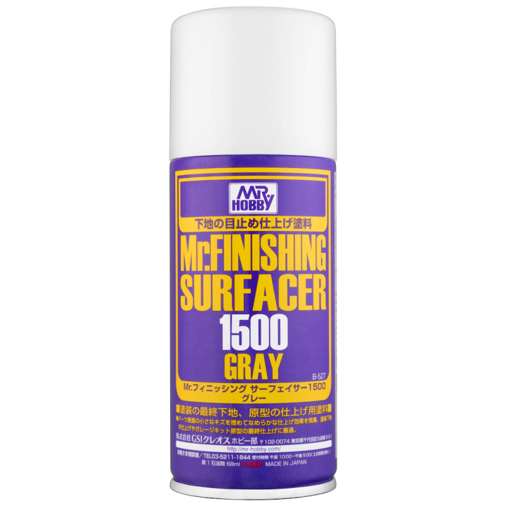 MR.HOBBY B-527 Mr.FINISHING SURFACER 1500 GRAY / Základní nátěr šedý 170 ml