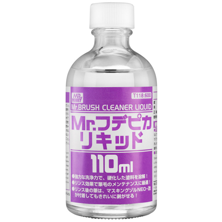 MR.HOBBY T-118 Mr.BRUSH CLEANER LIQUID   / płyn do mycia pędzli 110 ml