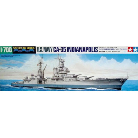 TAMIYA 1/700 U. S. NAVY CA-35            INDIANAPOLIS (31804)
