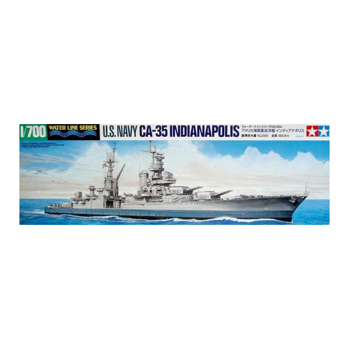 TAMIYA 1/700 U. S. NAVY CA-35            INDIANAPOLIS (31804)