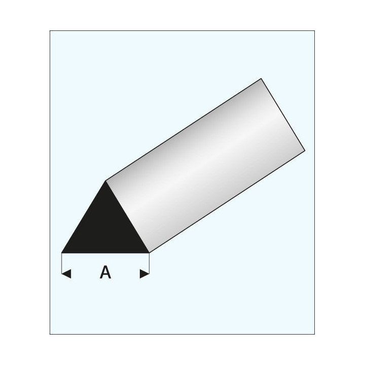HM PRĘT TRÓJKĄT. PLASTIKOWY 1 - 4*330 mm (MP80380) - zestaw 7 sztuk