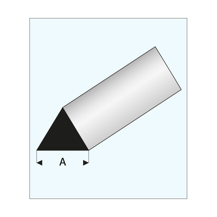 HM TROJÚHELNÍKOVÁ TYČ. PLAST 3*330 mm (MP80314) - 1 kus