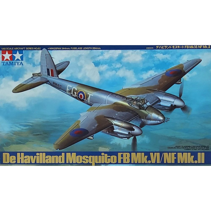 TAMIYA 1/48 DE HAVILLAND MOSQUITO FB     Mk.VI/NF Mk.II (61062)
