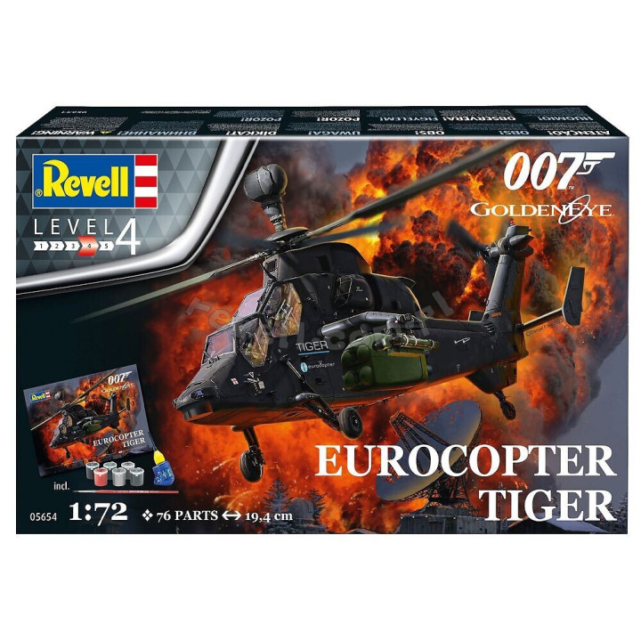 REVELL 1/72 EUROCOPTER TIGER (James Bond 007) "GoldenEye" SET (05654)