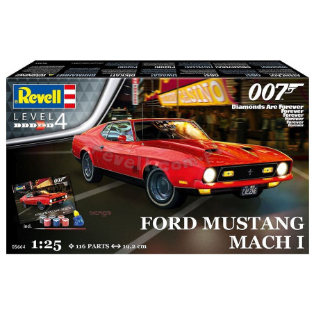 REVELL 1/25 FORD MUSTANG MACH 1 (James Bond 007) "Diamanty jsou věčné" SET (05664)