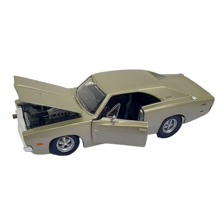 MAISTO 1/25 DODGE CHARGER R/T '1969 STŘÍBRNÝ