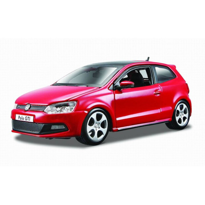 Bburago 1/24 VOLKSWAGEN POLO GTI MARK 5  czerwony (18-21059RD)