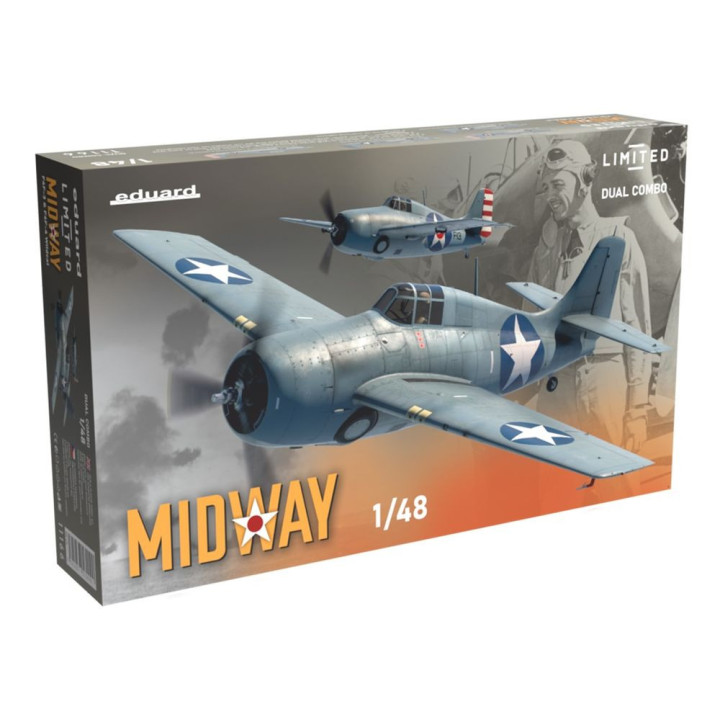 EDUARD 1/48 MIDWAY F4F-3 and F4F-4       Wildcat DUAL COMBO (11166) + cążki gratis