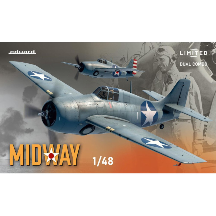 EDUARD 1/48 MIDWAY F4F-3 and F4F-4       Wildcat DUAL COMBO (11166)