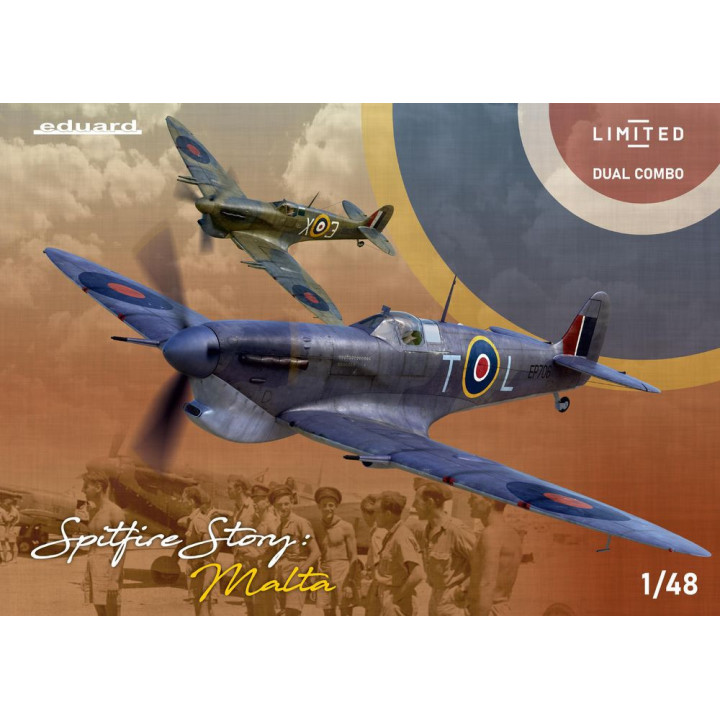 EDUARD 1/48 SPITFIRE STORY Malta         Spitfire Mk.Vb/c DUAL COMBO (11172)