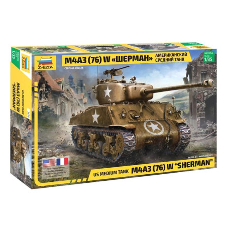 ZVEZDA 1/35 US MEDIUM TANK M4A3 SHERMAN (3676)