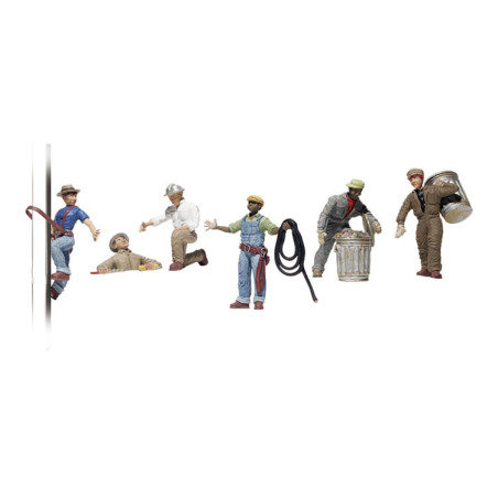 WOODLAND A1826 H0 FIGURKY - PRACOVNÍCI MĚSTA
