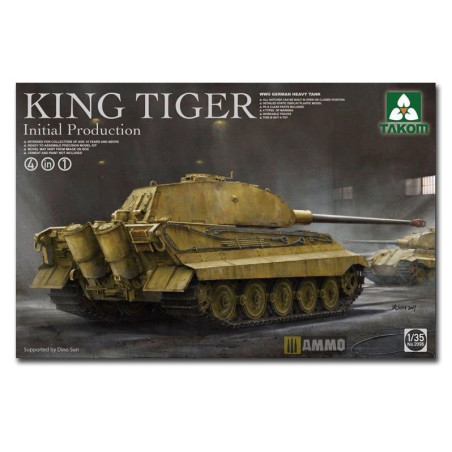TAKOM 1/35 WWII GER. KING TIGER 4v1 (2096)