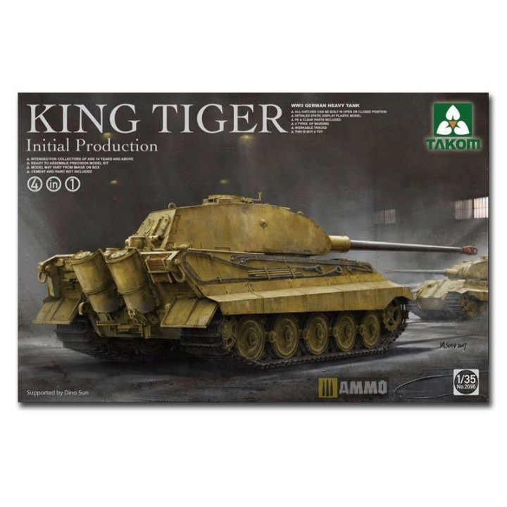 TAKOM 1/35 WWII GER. KING TIGER 4in1     (2096)