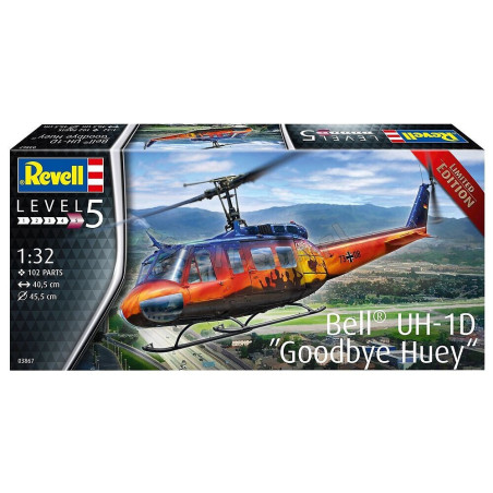 REVELL 1/32 BELL UH-1D "GOODBYE HUEY" (03867) LIMITOVANÁ EDICE