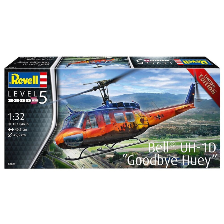 REVELL 1/32 BELL UH-1D "GOODBYE HUEY" (03867) LIMITOVANÁ EDICE