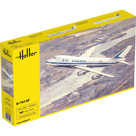 HELLER 1/125 BOEING 747 AIR FRANCE       (80459)