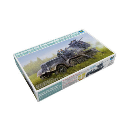 TRUMPETER 1/35 NĚMECKÝ 5cm FLAK 41 AUF SELBSTFAHRLAFETTE SD.KFZ. 7/2 (09513)