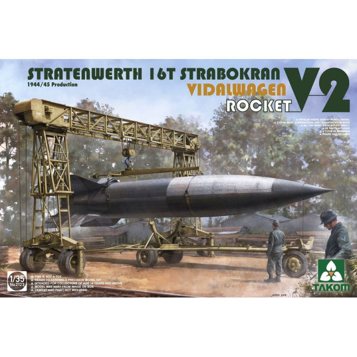 TAKOM 1/35 STRATENWERTH 16T STRABOKRAN VIDALWAGEN V2 ROCKET (TAK2123)