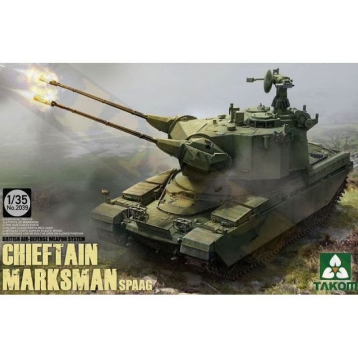 TAKOM 1/35 CHIEFTAIN MARKSMAN SPAAG      BRITISH AIR-DEFENCE WEAPON SYSTEM (TAK2039)