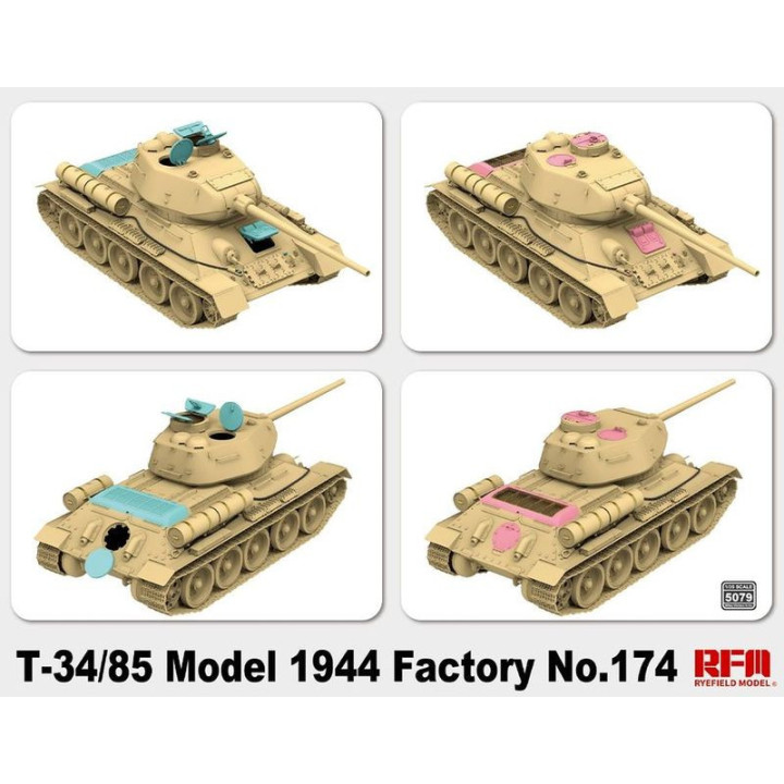 RFM 1/35 T-34/85 MODEL 1944 TOVÁRNÍ Č.  174 (RFM5079)