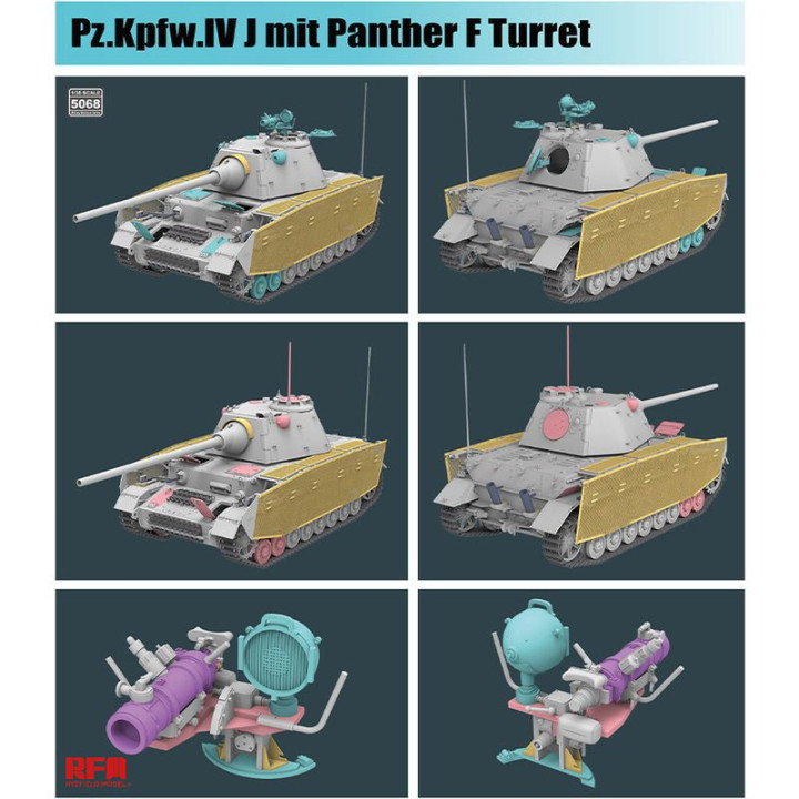 RFM 1/35 PZ.KPFW.IV J MIT PANTHER F      TURRET (RFM5068)