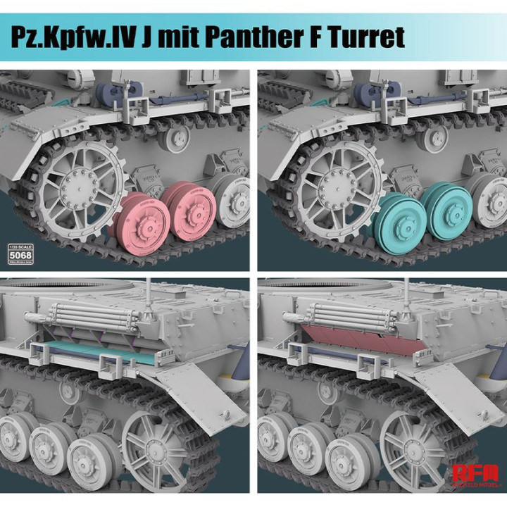 RFM 1/35 PZ.KPFW.IV J MIT PANTHER F      TURRET (RFM5068)
