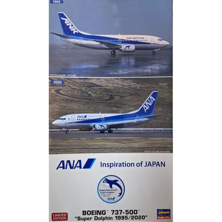 HASEGAWA 1/200 BOEING 737-500 "SUPER DOLPHIN" (10839) duo pack