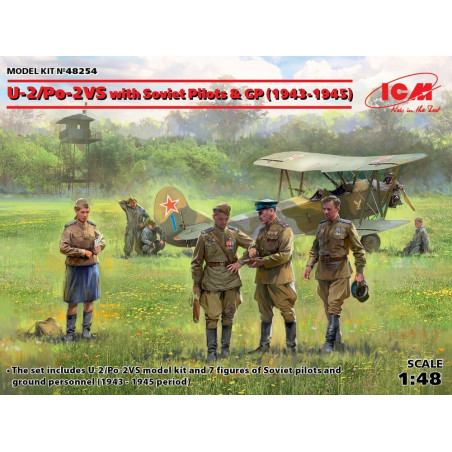 ICM 1/48 PO-2 VS with Soviet Pilots & GP 1943-1945 (48254)
