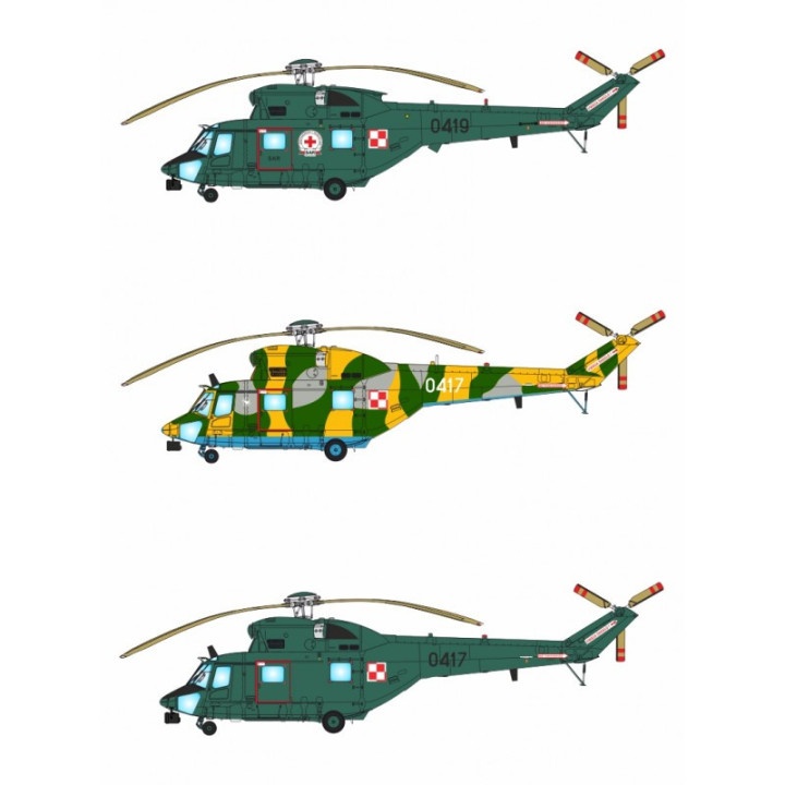 ANSWER 1/48 PZL W-3RL SOKÓŁ SAR          HELICOPTER POLISH ARMY (48003)