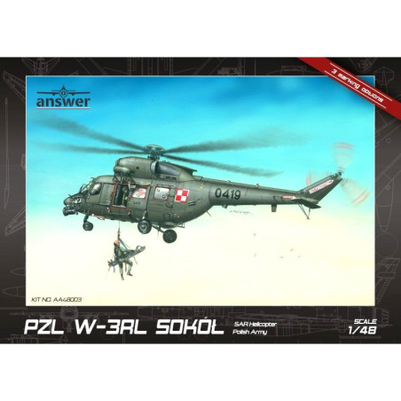 ANSWER 1/48 PZL W-3RL SOKÓŁ SAR          HELICOPTER POLISH ARMY (48003)