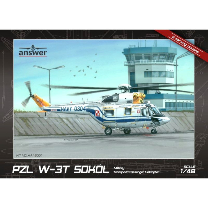 ANSWER 1/48 PZL W-3T SOKÓŁ POLSKÉ NÁMOŘNICTVO TRANSPORTNÍ VRTULNÍK (48004)