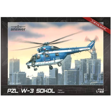 ANSWER 1/48 PZL W-3 SOKÓŁ POLICE         HELICOPTER (48001)