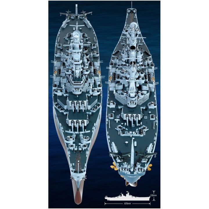 ACADEMY 1/400 USS MISSOURI [BB-63] (14401)