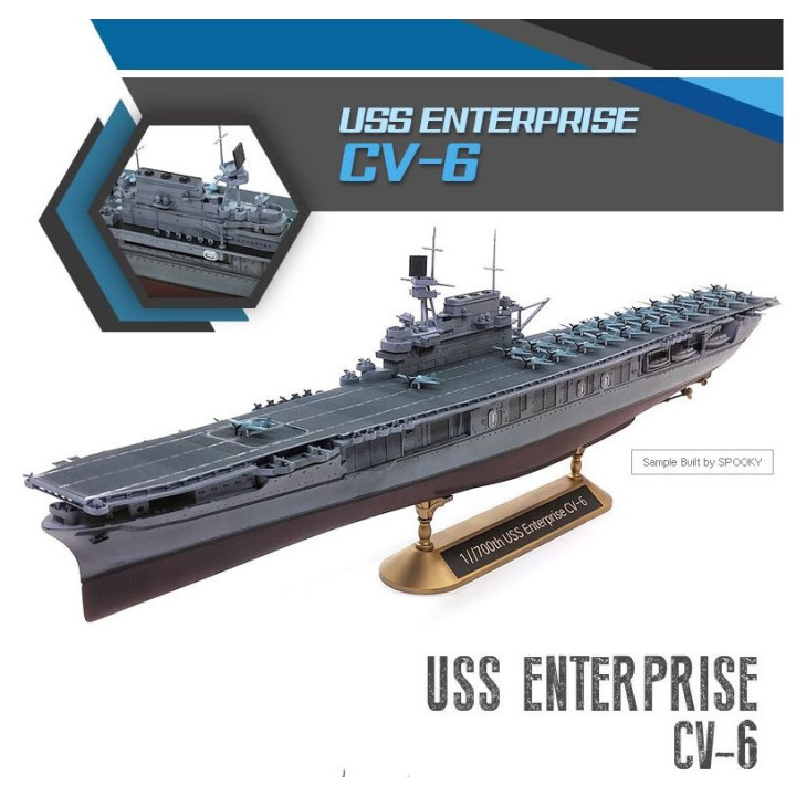 ACADEMY 1/700 USS ENTERPRISE CV-6 BATTLE OF MIDWAY (14409)