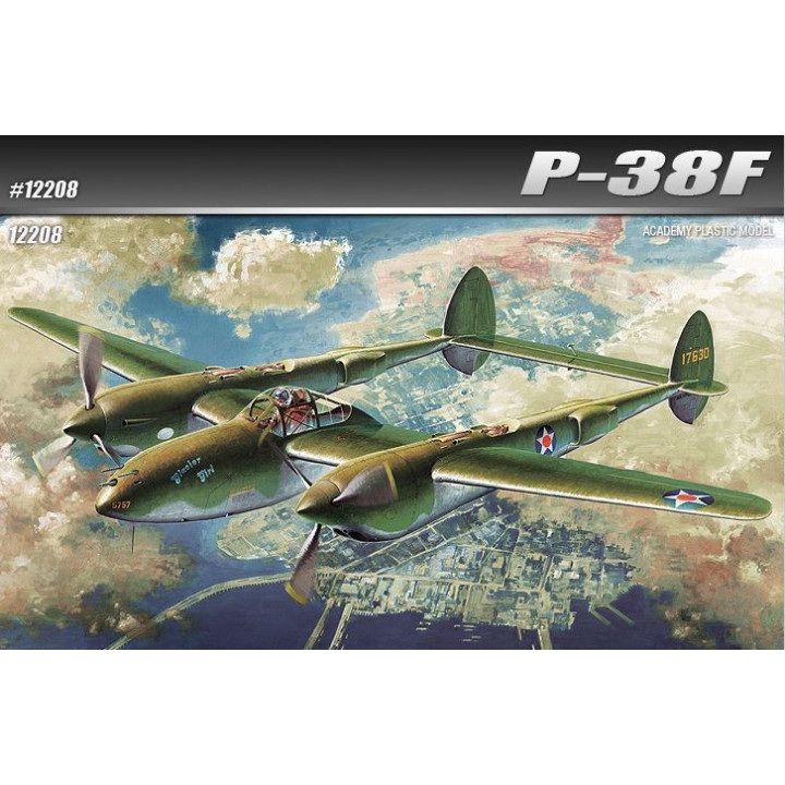 ACADEMY 1/48 P-38F LIGHTING "GLACIER     GIRL" (12208)