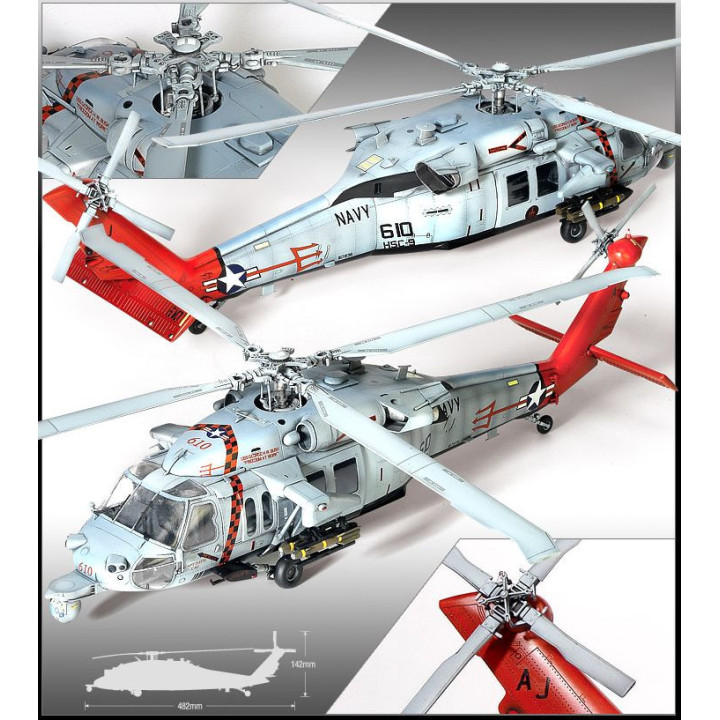 ACADEMY 1/35 USN MH-60S HSC-9 TRIDENTS   (12120)