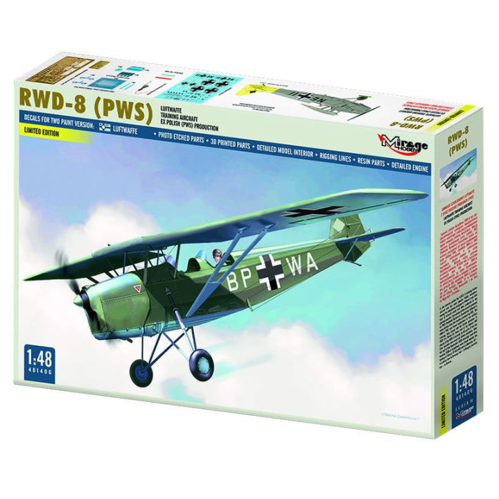MIRAGE HOBBY 1/48 RWD-8 PWS (481406) Limited Edition