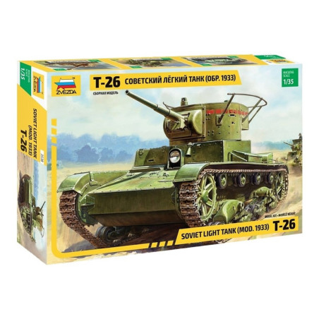 ZVEZDA 1/35 T-26 mod. 1933 SOVIET LIGHT  TANK (3538)