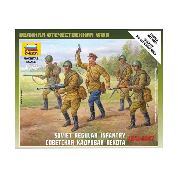 ZVEZDA 1/72 SOV. REG. INFANTRY 1941-1942 (6179)
