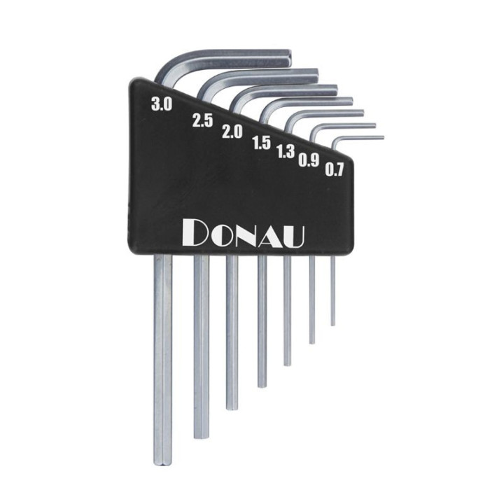 KLUCZE IMBUSOWE 0,7 / 0,9 / 1,3 / 1,5 /  2 / 2,5 / 3 mm (820) DONAU