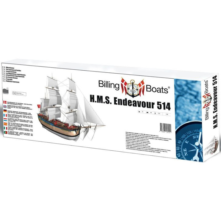 BILLING BOATS ŁÓDŹ ŻAGLOWA ENDEAVOUR     1:50 (BB514)