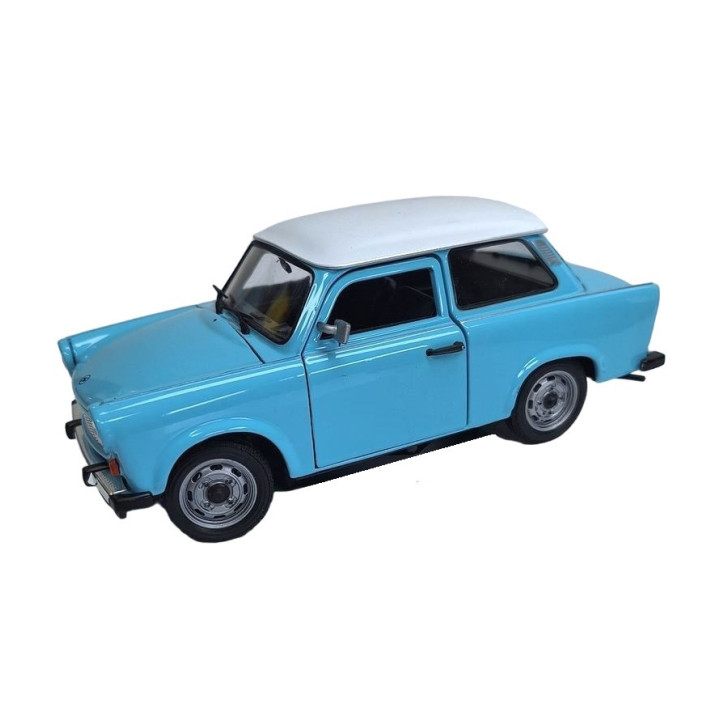 WELLY 1/24 TRABANT 601 jasny niebieski   / biały (24037)