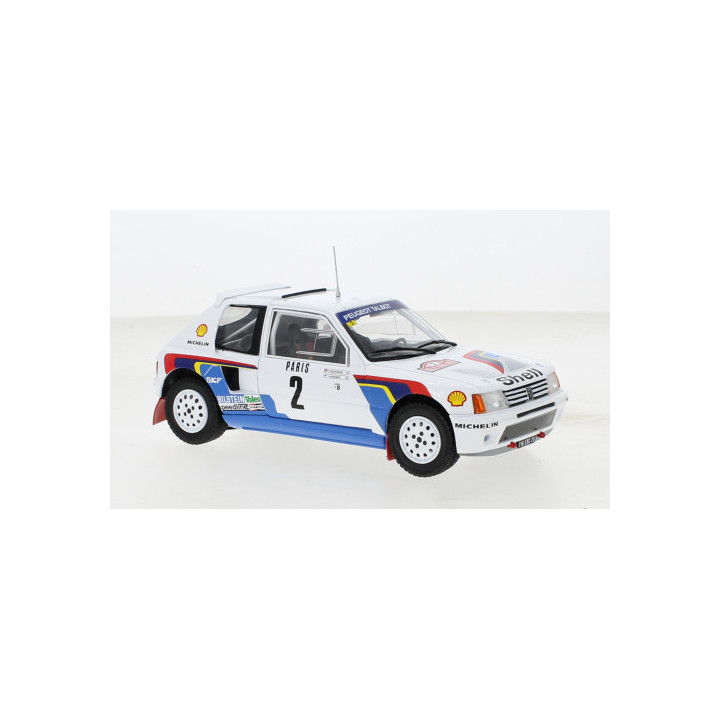 IXO 1/24 PEUGEOT 205 T16 No.2 (024A) A.Vatanen / T.Harryman 1985 RALLYE MONTE CARLO