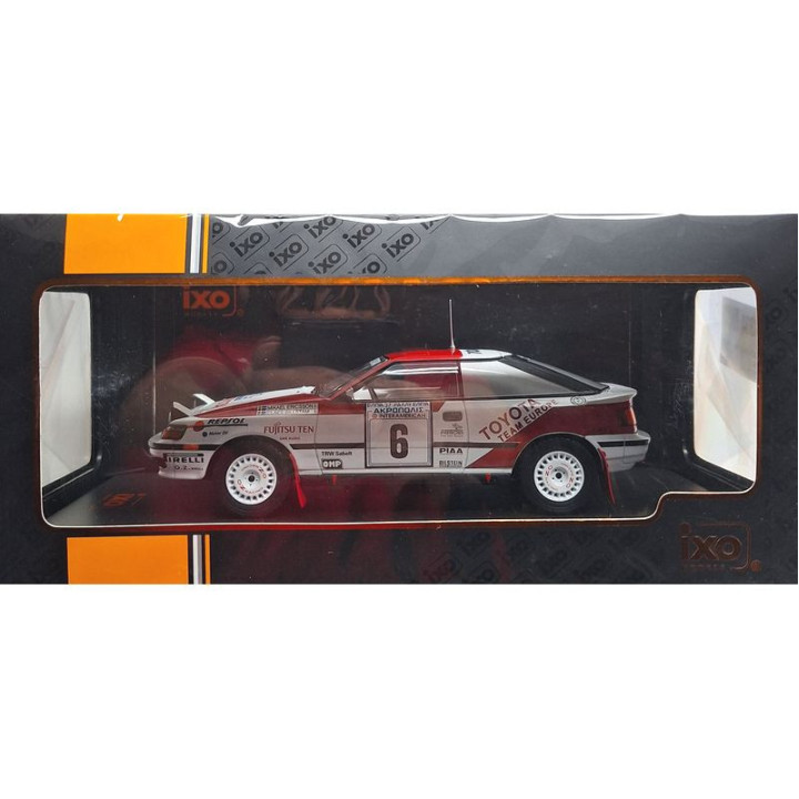 IXO 1/24 TOYOTA CELICA GT-FOUR No.6 (016B) M.Ericsson / C.Billstam 1990 RALLYE WM / ACROPOLIS