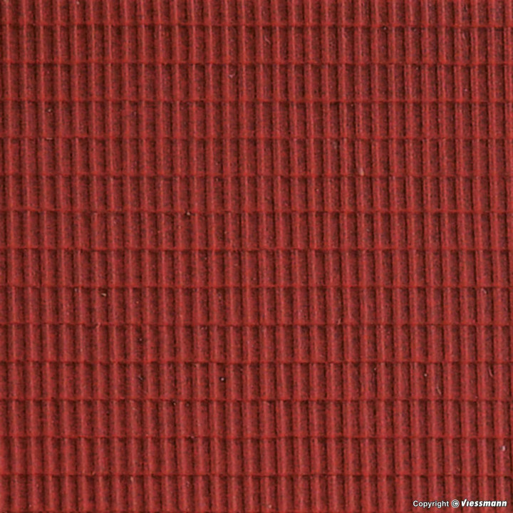 KIBRI 34142 H0 TILE 20*12 cm - red tile